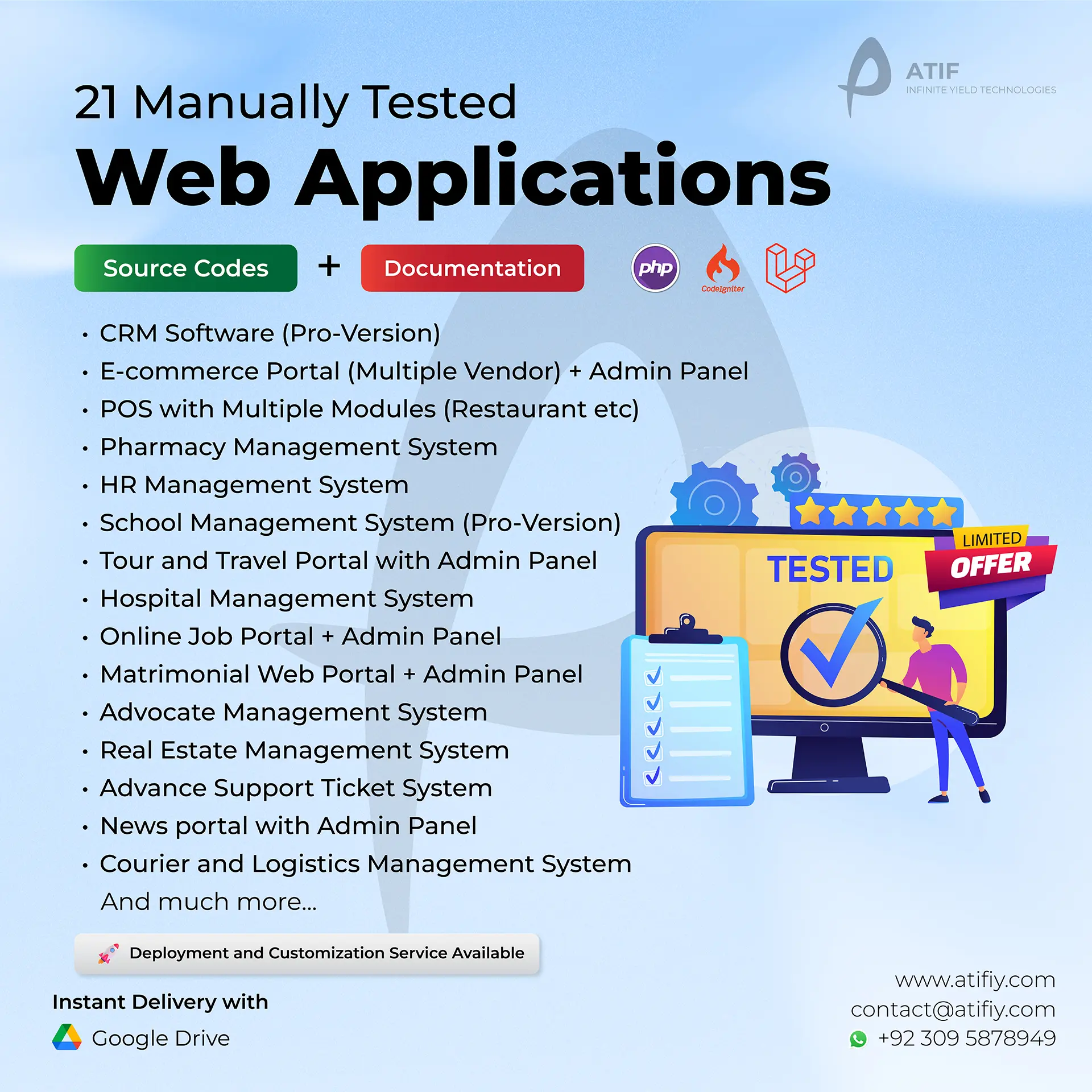 21 Manually Tested Web Applications